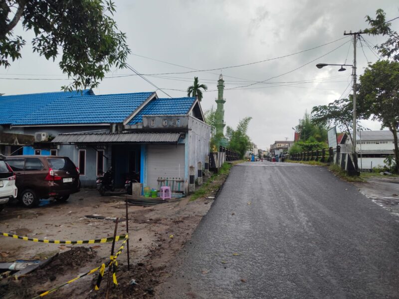 FOTO: Lokasi kejadian nenek 64 tahun menjadi korban gendam di Jalan Iskandar, Sampit, Kecamatan Mentawa Baru Ketapang, Kabupaten Kotim. (FOTO: IST)