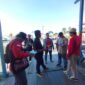 FOTO: Tim dari Dislutkan Provinsi Kalteng saat melakukan kegiatan Mutual Check (MC-O) dan penyerahan lapangan Pembangunan dermaga pelabuhan perikanan di Kuala Jelai. (FOTO: IST)