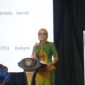 FOTO: Ketua TP-PKK Provinsi l Kalteng Ivo Sugianto Sabran menyampaikan paparannya saat rapat Kerja Daerah terkait Peran TP-PKK dalam Percepatan Penurunan Stunting di Provinsi Kalteng. (FOTO: IST) 