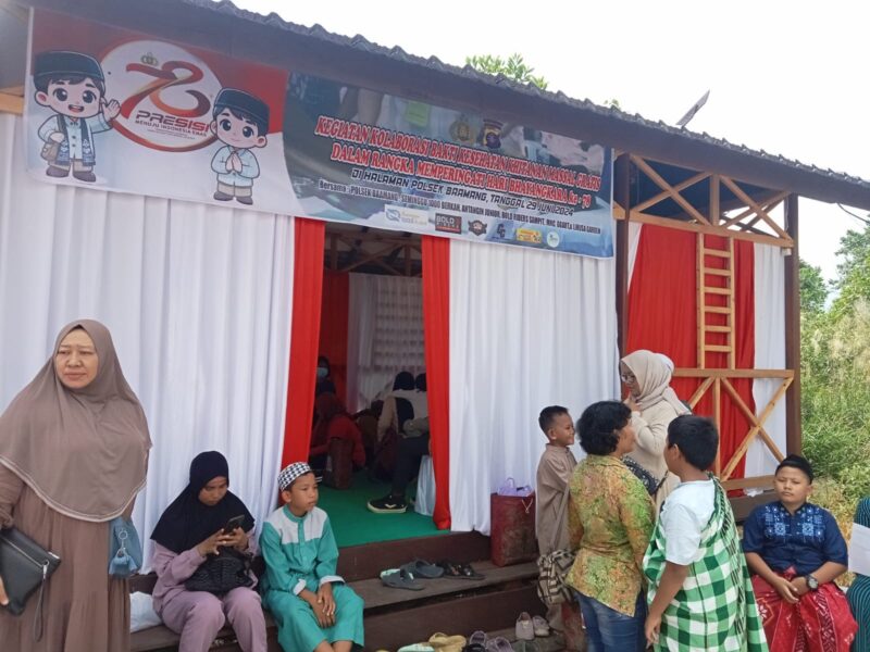 Tempat pelaksanaan sunatan masaal yang digelar di Kantor Polsek Baamang. (FOTO: IST)