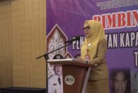 FOTO IST. Kepala Dinas Kebudayaan dan Pariwisata Provinsi Kalimantan Tengah Adiah Chandra Sari Saat memberikan sambutan. Selasa (30/7/2024).