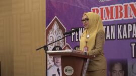 FOTO IST. Kepala Dinas Kebudayaan dan Pariwisata Provinsi Kalimantan Tengah Adiah Chandra Sari Saat memberikan sambutan. Selasa (30/7/2024). 