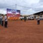 FOTO: Kapolsek Cempaga Iptu Rochim memimpin apel siaga Karhutla di wilayah Cempaga. 