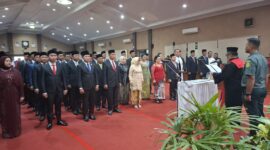 FOTO: IST. Pelantikan Anggota DPRD Kotim yang baru di ruang Paripurna Kantor DPRD Kotim. 