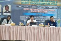 NARA SUMBER : Kepala Diskominfosantik Provinsi Kalteng Agus Siswadi saat didaulat sebagai narasumber pada FGD dan Rakor Wilayah dengan Tema Penyiaran Sehat Kalteng Semakin Berkah, Rabu (14/8). IST