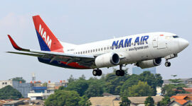 FOTO: NAM Air siap kembali melakukan penerbangan, dengan harga tiket murah di Bandara H. Asan Sampit. (IST)