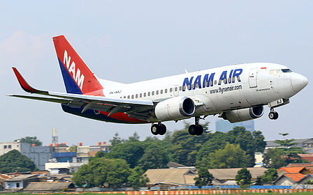FOTO: NAM Air siap kembali melakukan penerbangan, dengan harga tiket murah di Bandara H. Asan Sampit. (IST)
