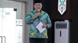 FOTO: Wakil Gubernur Kalteng H. Edy Pratowo saat menyampaikan sambutan Peringatan Maulid Nabi Muhammad SAW Tahun 1446 H. (IST)