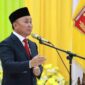 FOTO: Gubernur Kalimantan Tengah Sugianto Sabran dalam sambutannya pada ramah tamah. (IST)
