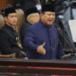 Pidato Kepresidenan Perdana Prabowo Subianto, usai mengucapkan sumpah janji dalam pelantikan Presiden RI, Minggu 20 Oktober 2024 (Foto : detik.com)