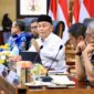 RAPAT KOORDINASI : Gubernur Provinsi Kalteng H. Sugianto Sabran saat melakukan rapat koordinasi yang dilaksanakan di Aula Jayang Tingang, Kantor Gubernur Kalteng. (IST)