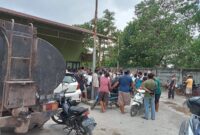 FOTO: Lokasi PT. MDP yang di geruduk para sopir di Jalan Jendral Sudirman Km 4,5 Sampit, Kabupaten Kotim.