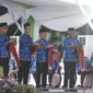 PEMBUKAAN : Gubernur Provinsi Kalteng H Sugianto Sabran dampingi Wapres melakukan pemukulan katambung tanda dibukanya MTQ VII KORPRI Tingkat Nasional Tahun 2024. (IST)