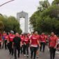 FOTO: Momentum Gubernur Kalimantan Tengah bersama OJK, Kepala Perangkat Daerah provinsi serta masyarakat dalam Fun Run. (IST)