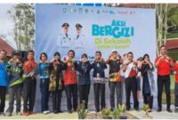 Kepala Disdik Kotim, Muhammad Irfansyah ketika menghadiri acara Aksi Bergizi di Sekolah tingkat Kabupaten Kotim tahun 2024 yang dilaksanakan di SMKN I Sampit.(IST)