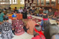 Hari Raya Galungan WBP Lapas Sampit bersama siswa SMA N 3 Sampit.(IST)