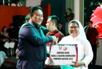 FOTO: Penyerahan Bantuan Kasih Natal dan Kalteng Bermazmur Pemprov Kalteng 2024.(IST)