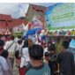 Suasana stand dalam acara Gebyar Merdeka Pameran Hasil Karya Siswa SDMI se Kecamatan Baamang di SDN 4 Baamang Hilir.(IST)