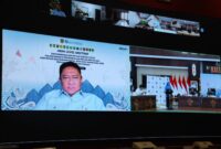 FOTO: Wakil Gubernur memberikan arahan dalam High Level Meeting TPID secara virtual.(IST)