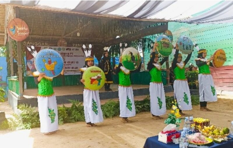 Penampilan Tari Siswa SDN 3 Kota Besi.(IST)