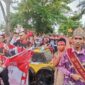 Siswa SMKN 2 Sampit gunakan Pakaian Pekerja Rodi.(IST)