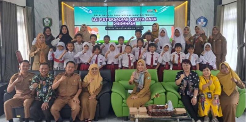 Program uji keterbacaan cerita anak dwibahas disdik kotim.(IST)