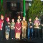 Plh. Sahli Pemkumpol Suharno (ketiga dari kanan) bersama Sektum DAD Kalteng Yulindra, Ketua Jurusan Tari Rina Martiara, Civitas akademika, serta seniman Kota Palangka Raya. (IST)