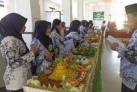Tumpeng Kreasi Para Guru dalam HUT ke 78 PGRI dan HGN.(IST)