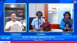 Reza Prabowo dalam Dialog Kalteng Menyapa TVRI Kalteng.(IST)