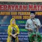 HADIRI : Kepala Dislutkan H. Darliansjah bersama Ketua DWP Dislutkan Hj. Lisdayanti saat Perayaan Natal Keluarga Besar Dislutkan Provinsi Kalteng Tahun 2024, Jumat (3/1).(IST)