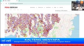 Reza Prabowo saat menampilkan Aplikasi PENA BERKAH.(IST)