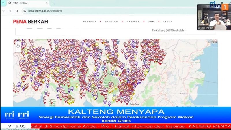 Reza Prabowo saat menampilkan Aplikasi PENA BERKAH.(IST)