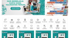 PLATFORM : Salah satu contoh platform digital yang menawarkan karya-karya siswa kepada masyarakat yang di unggah melalui Program BERSINERGI.(IST)