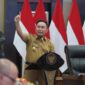 ARAHAN : Gubernur Provinsi Kalteng H Sugianto Sabran saat menyampaikan arahannya saat rapat koordinasi Persiapan Cetak Sawah dan Swasembada Jagung Tahun 2025 di Provinsi Kalteng, bertempat Aula Jayang Tingang, Kantor Gubernur, Selasa (7/1).(IST)