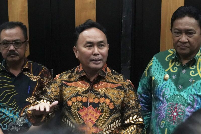 Gubernur Kalimantan Tengah bersama Unsur Forkopimda dan Pemerintah kabupaten kota dalam rapat koordinasi.(IST)