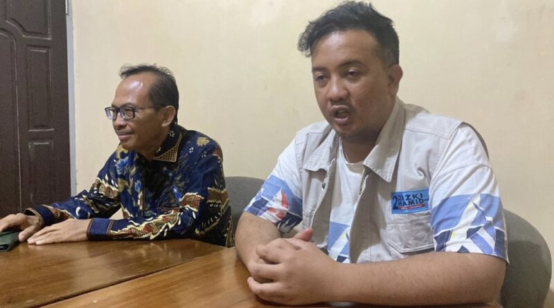 Pasangan Rizky-Hamid saat deklarasi kemenangan.(IST)