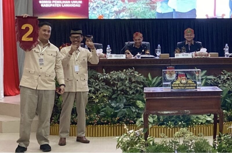 Rizky / Hamid Saat mendapatkan No paslon 2.(IST)