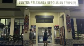 SPKT Polres Kotim saat beberapa orang tua korban asusila membuat laporan.(IST)