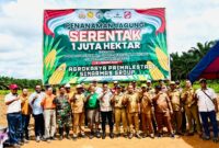 Foto: Program penaman jagung 1 juta hektar polsek mentaya hulu.(IST)