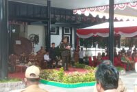 Wakil Gubernur Edy Pratowo saat menyampaikan amanat Menteri Kehutanan RI.(IST)