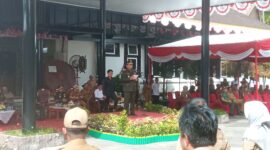 Wakil Gubernur Edy Pratowo saat menyampaikan amanat Menteri Kehutanan RI.(IST)