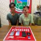 Pelaku tersangka berinisial SR kiri(20) dan ZA (39) kanan.(IST)