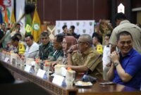 Kepala Dinas TPHP Kalteng Sunarti hadiri Rapat Koordinasi Program Cetak Sawah di Aula Jayang Tingang.(IST)
