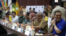 Kepala Dinas TPHP Kalteng Sunarti hadiri Rapat Koordinasi Program Cetak Sawah di Aula Jayang Tingang.(IST)