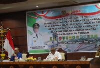 Plt. Sekda Prov. Kalteng Katma F Dirun pimpin rapat TEPRA tahun 2025.(IST)