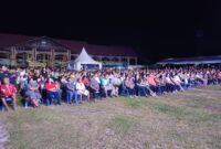 PENUTUPAN : Suasana Penutupan Festival Persahabatan Kalimantan Tengah yang gelar di Lapangan Sanaman Mantikei Palangka Raya, Sabtu (01/02/2025) malam.(IST)