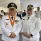 PELANTIKAN : Bupati dan Wakil Bupati Kabupaten Kotim H.Halikinnor - Irawati usai mengikuti pelantikan di halaman tengah Istana Kepresidenan Jakarta, Kamis (20/2).(IST)