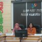 Sri Widanarni bersama Kepala BPS Kalteng Agnes Widiastuti.(IST)