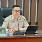 PAPARAN : Kepala Bapperida Provinsi Kalteng Leonard S. Ampung menyampaikan Paparan secara online saat rapat dengan Bappenas, Jumat (14/2).(IST)