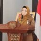 SAMBUTAN : Kepala BPSDM Provinsi Kalteng Rahmawati saat membacakan sambutan Gubernur Kalteng saat membuka pelatihan di Aula BPSDM Provinsi Kalteng, Senin (10/2).(IST)